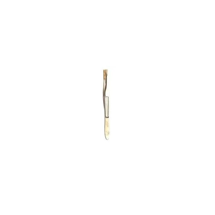 Pinza p/depilar XZN punta dorada x unidad P430