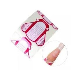 Molde de uñas Abeja blanco y rosa x 500 un.