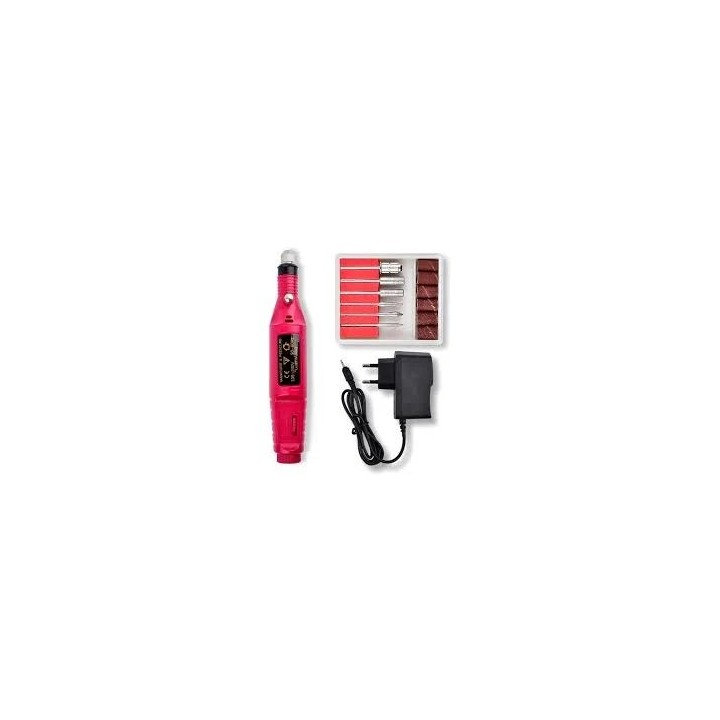 Torno Para Uñas Esculpidas + 6 Fresas C/bandas