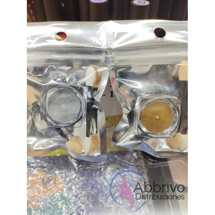 Polvo para uñas efecto espejo