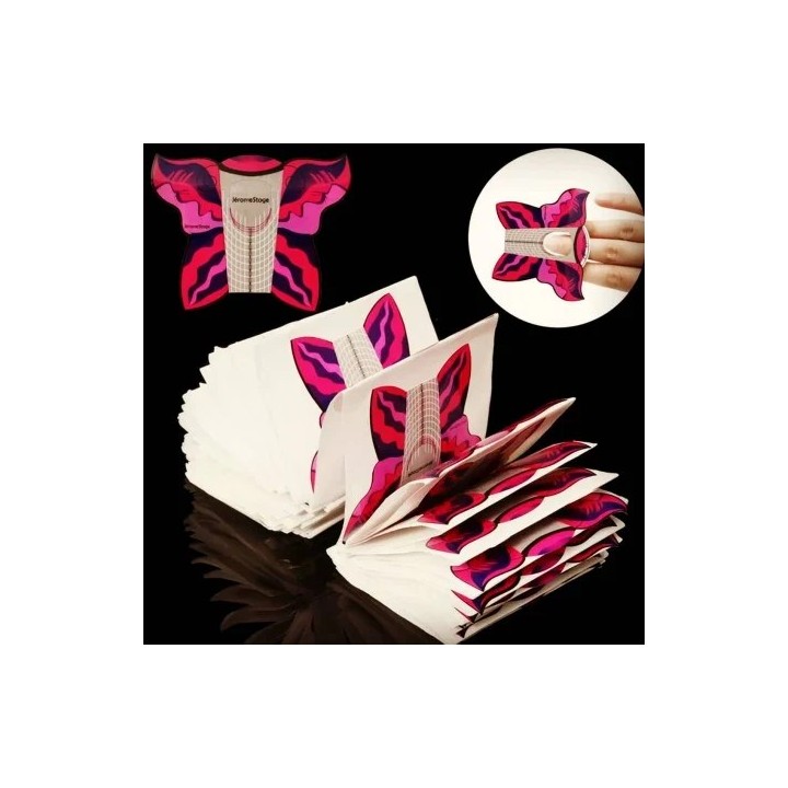Molde de uñas Mariposa x 500 un