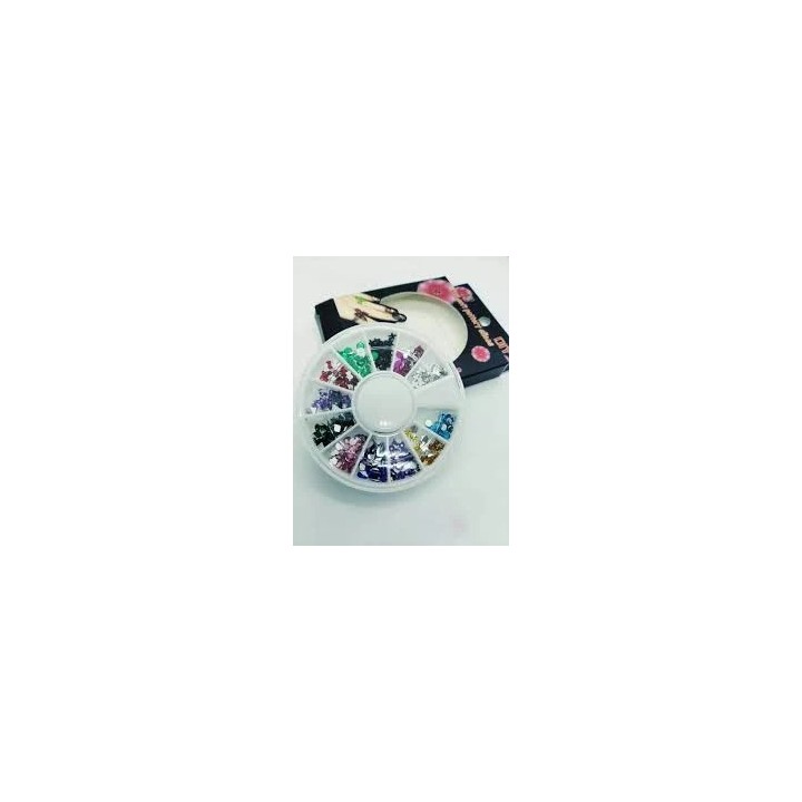 Rueda decoración uñas strass surtido