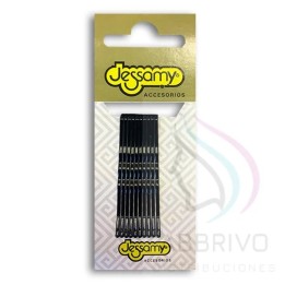 Clips Jessamy Acero Negro (invisible) C757