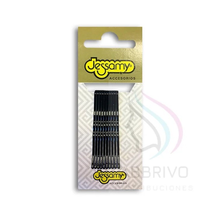 Clips Jessamy Acero Negro (invisible) C757