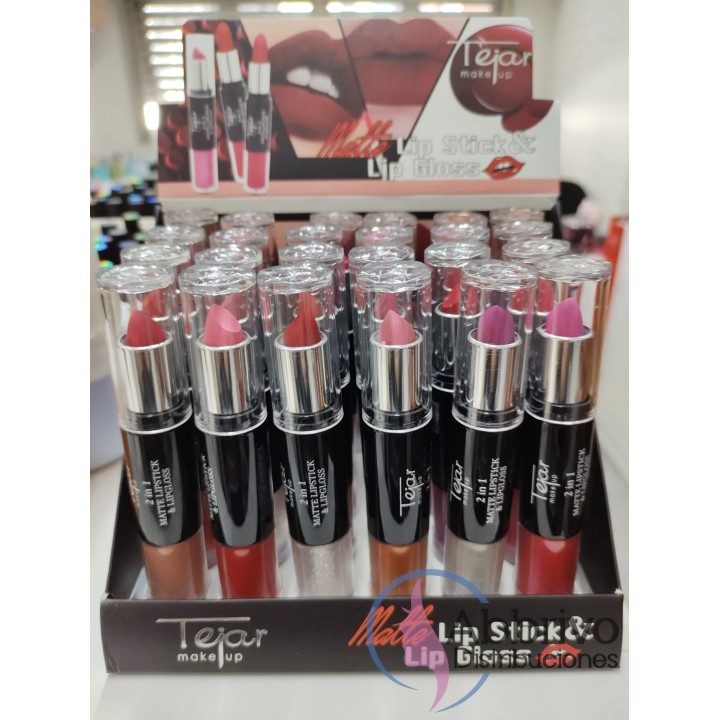 Lápiz labial Matte + Brillo c/aplicador  (2670) - Tejar