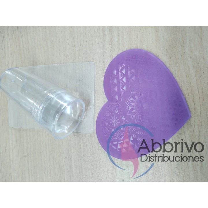 Plantilla stamping  + sello