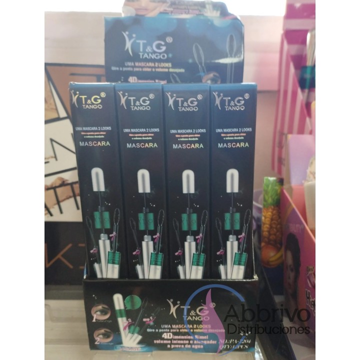 Mascara de pestañas 4D 2 en 1 Rimel Tango