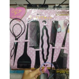 Set de accesorios para peinados x 7