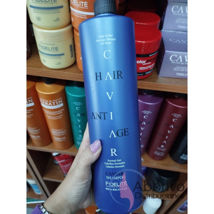 Shampoo Caviar para cabellos normales. 900 ml. Fidelite