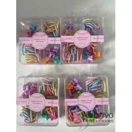 Kit de colitas y broches City Girl