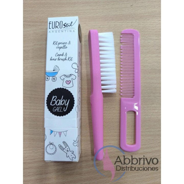 Kit de cepillo y peine Baby. EuroStil. 50319