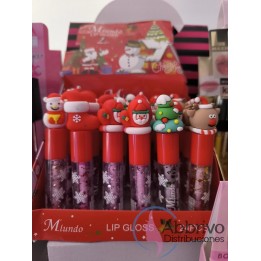 Labiales Lip Gloss Motivo navideño
