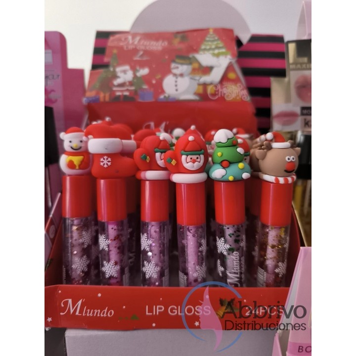 Labiales Lip Gloss Motivo navideño