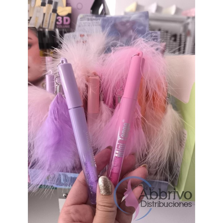 Labial Gloss diseño con pluma