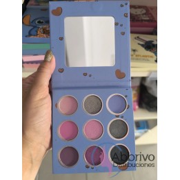 Sombras Stitch x 9 colores azul o amarillo