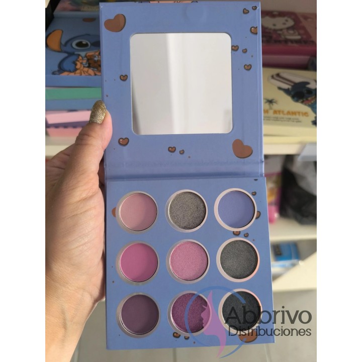 Sombras Stitch x 9 colores azul o amarillo
