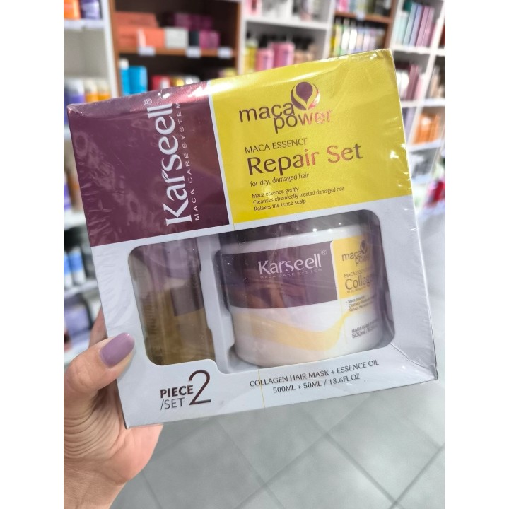 Karseell combo Crema Karseell Colageno 500 ml + Aceite reparador Karseell 50 ml