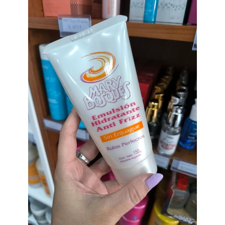 Emulsion Hidratante para peinar Rulos Anti-Frizz. Mary Bosques. 150 grs
