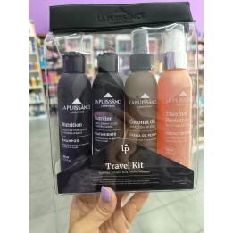 Travel Kit La Puissance. Shampoo, tratamiento, crema de peinar y protector. 100 ml