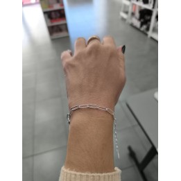 Pulsera Acero Blanco cadena (apu-long)