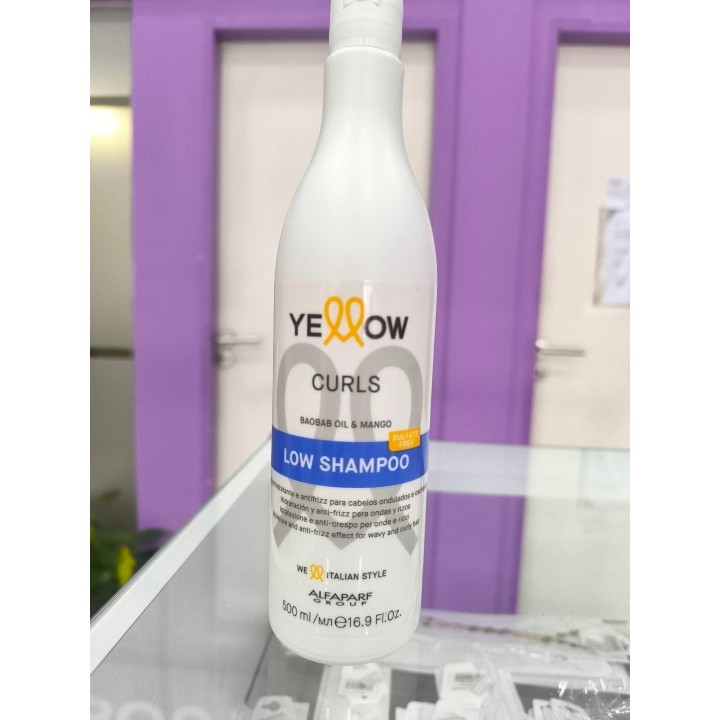 Shampoo Hidratante y antifrizz para Rulos. Yellow. Alfaparf. 500ml