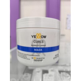 Mascara de hidratacion intensa para rulos. Yellow. Alfaparf. 500ml
