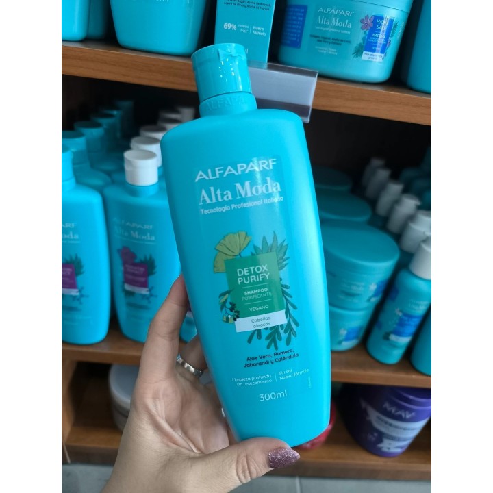 Shampoo Detox purificante. Para cabellos oleosos. Alfaparf. 300ml