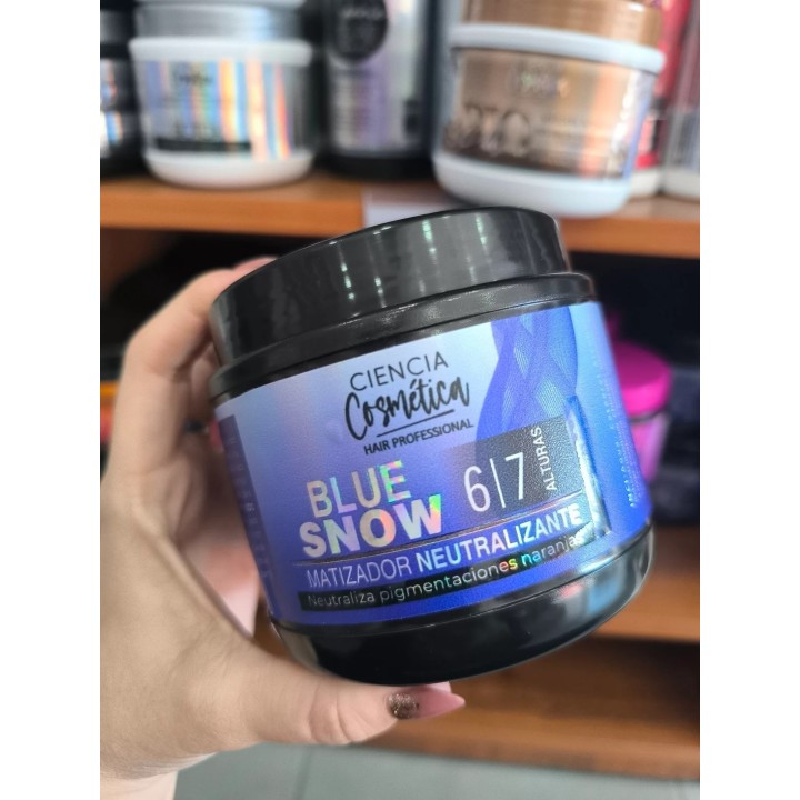 Mascara Matizadora Blue Snow. Ciencia Cosmetica. 500 grs.