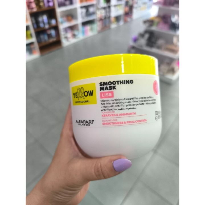 Mascara capilar Anti-Frizz para pelo liso Yellow Alfaparf. 500 grs