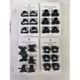 Brochecitos negros x 6
