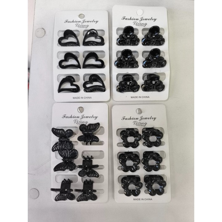 Brochecitos negros x 6