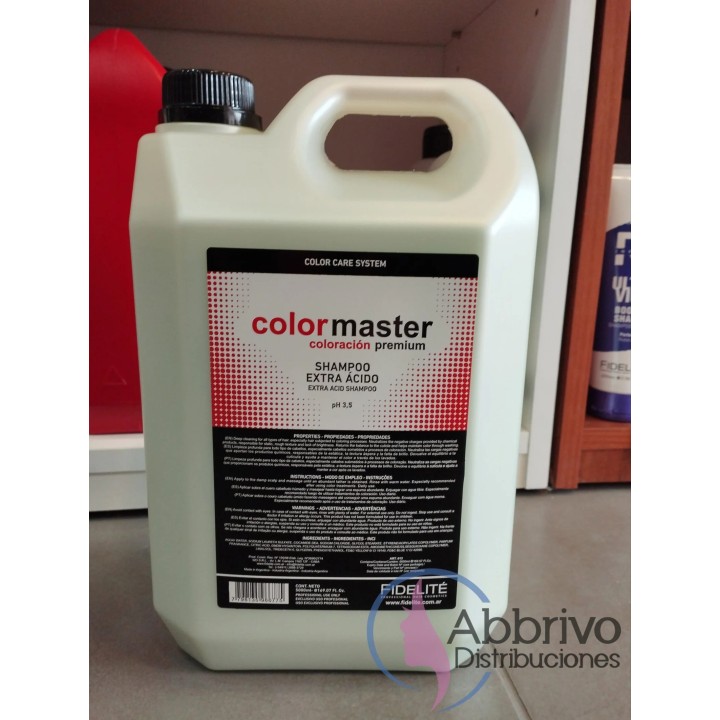 Shampoo Extra Acido 5000 ml. Fidelite. Colormaster